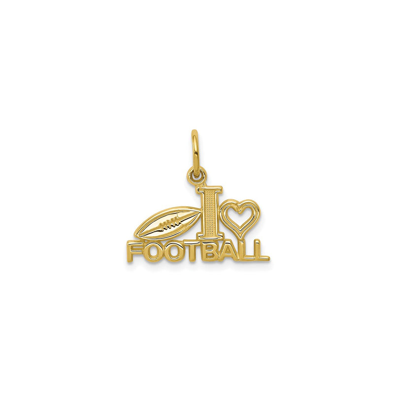 I Love Football Pendant (10K)