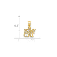 I Love My Cat Pendant (14K)