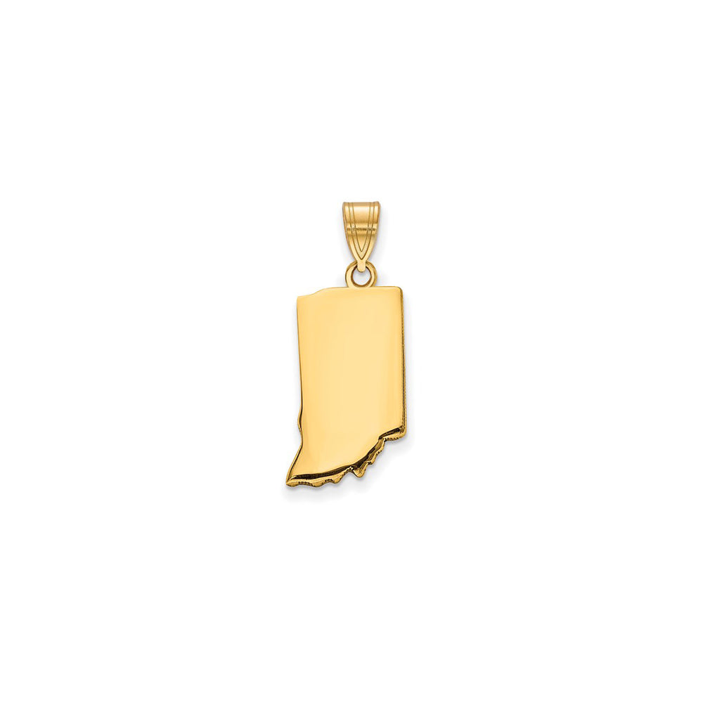 Plain Indiana State Pendant (14K)