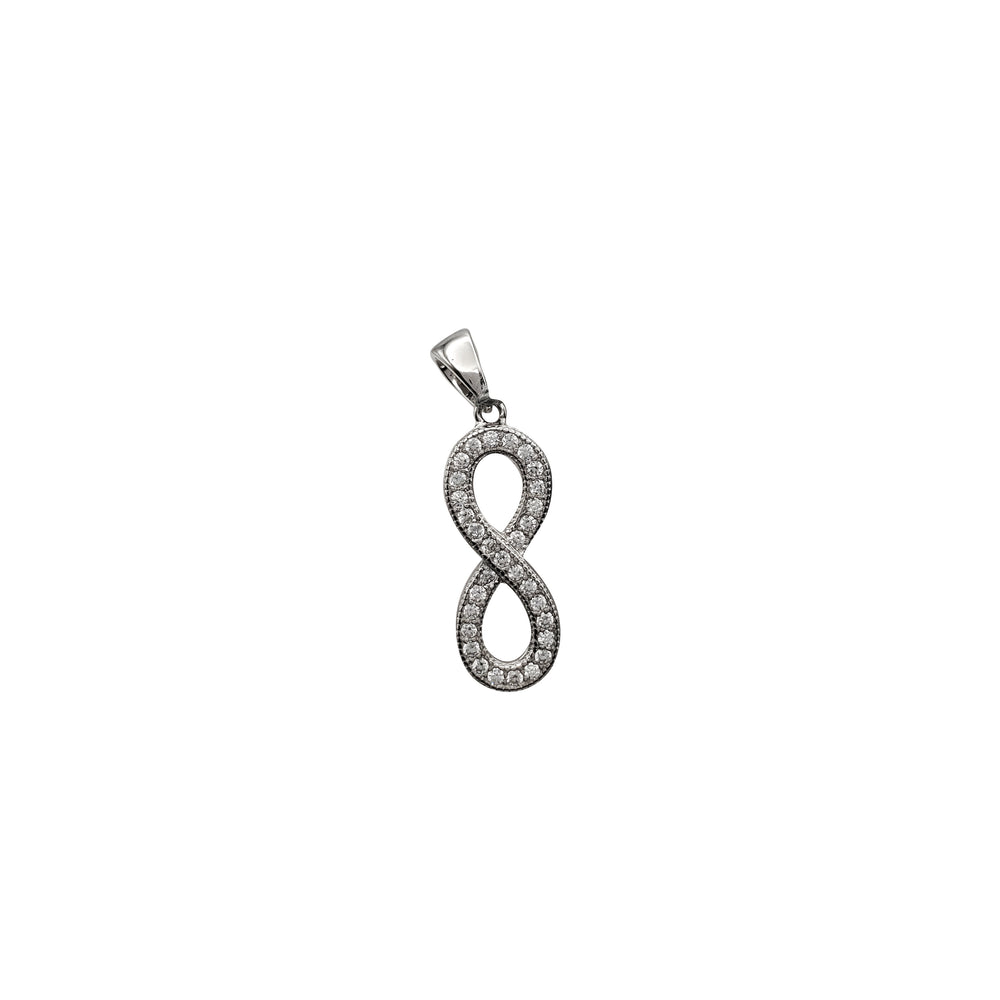 Cubic Zirconia Infinity Pendant (Silver)