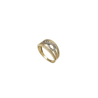 Two-Tone Enveloped Infinity Ring (14K)
