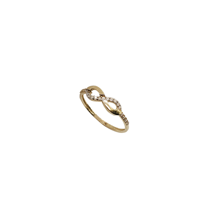 Cubic Zirconia Infinity Ring (14K)