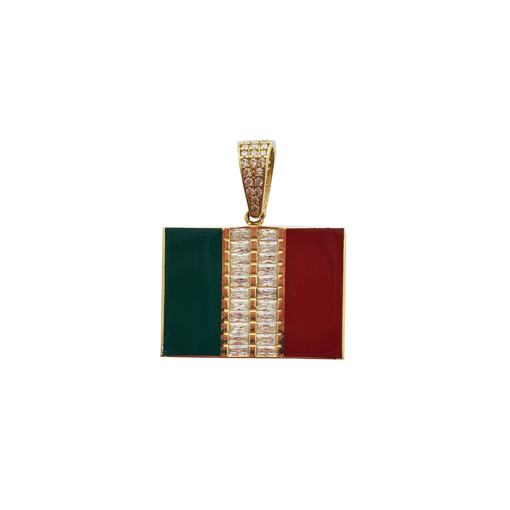 Enamel Italy Country Pendant (14K)