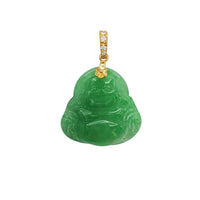 Diamond Jade Pendant (14K)