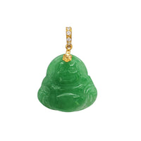 Diamond Jade Pendant (14K)
