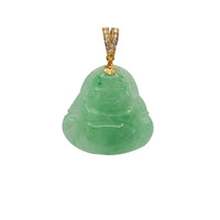 Diamond Jade Pendant (14K)
