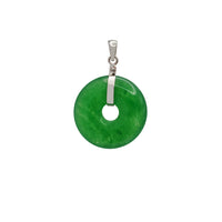 Jade Pi Disc Pendant (14K)