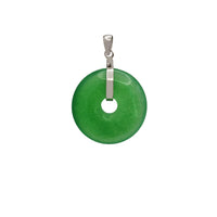 Jade Pi Disc Pendant (14K)