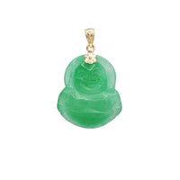 Jade Buddha Pendant (14K)