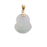 Jade Buddha Pendant (14K)