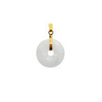 Mini Jade Pi Disc Pendant (14K)