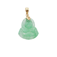 Jade Buddha Pendant (14K)