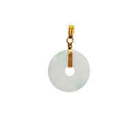 Jade Pi Disc Pendant (14K)