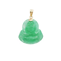 Jade Buddha Pendant (14K)