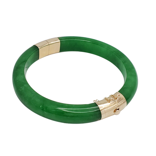 Jade Bangle Bracelet (14K)