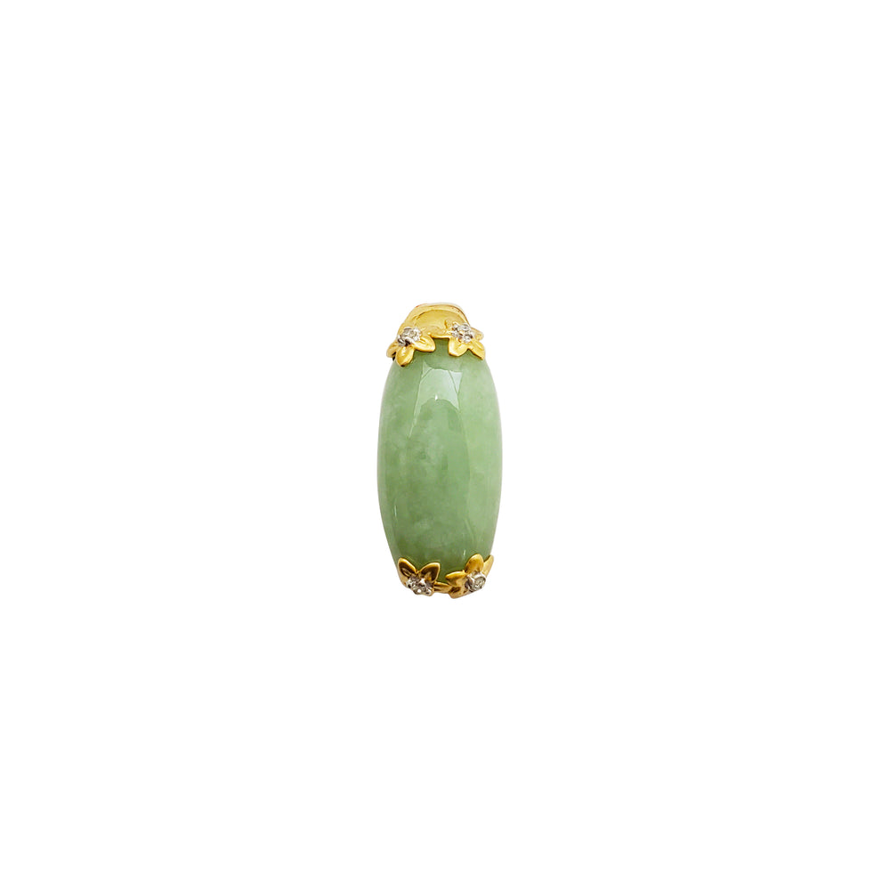Rectangle Jade Pendant (14K)