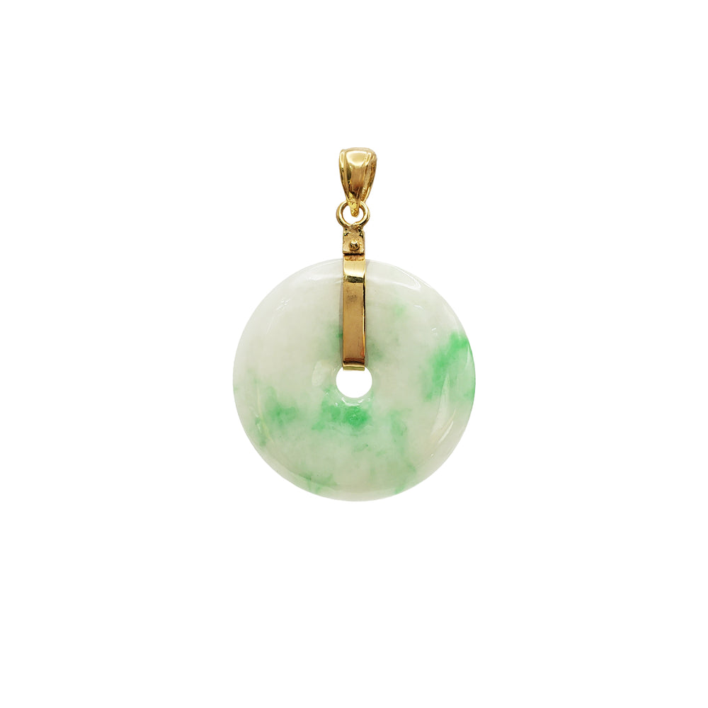 [璧] Jade Pi Disc Pendant (14K)