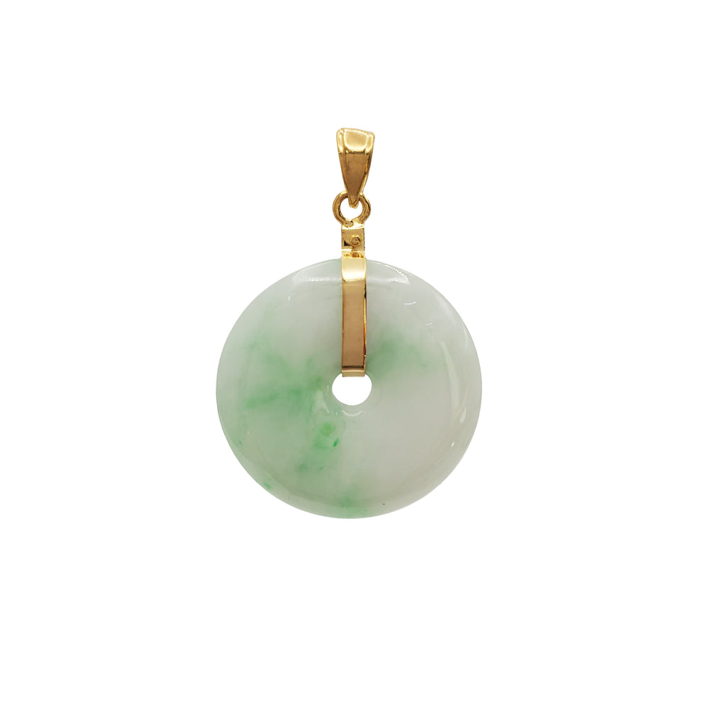 [璧] Jade Pi Disc Pendant (14K)