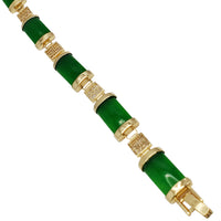 Green Jade Bracelet (Silver).
