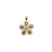 Iced-Out Jasmine Flower Pendant (14K)