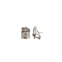 Icy Dreads Jesus Diamond Stud Earrings (14K)
