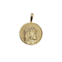 Woven Milieu Jesus Medallion Pendant (14K)