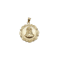 Filigree Border Jesus Pendant (10K)