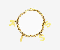 "KISO" Rolo Charm Bracelet (14K)
