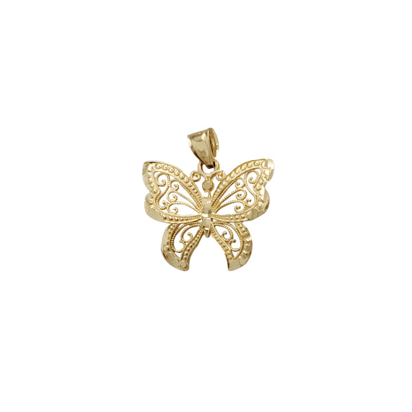 Lacy Butterfly Pendant (14K)