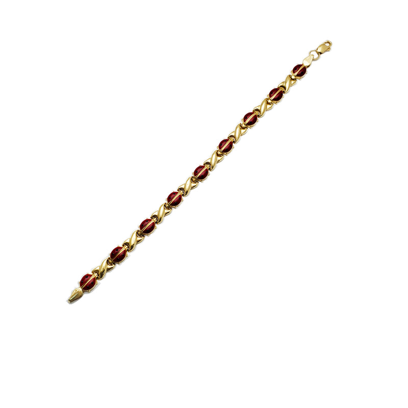 Ladybug XO Style Bracelet (14K)