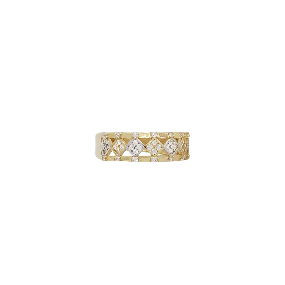 Zirconia Rhombus Lady Ring (14K)