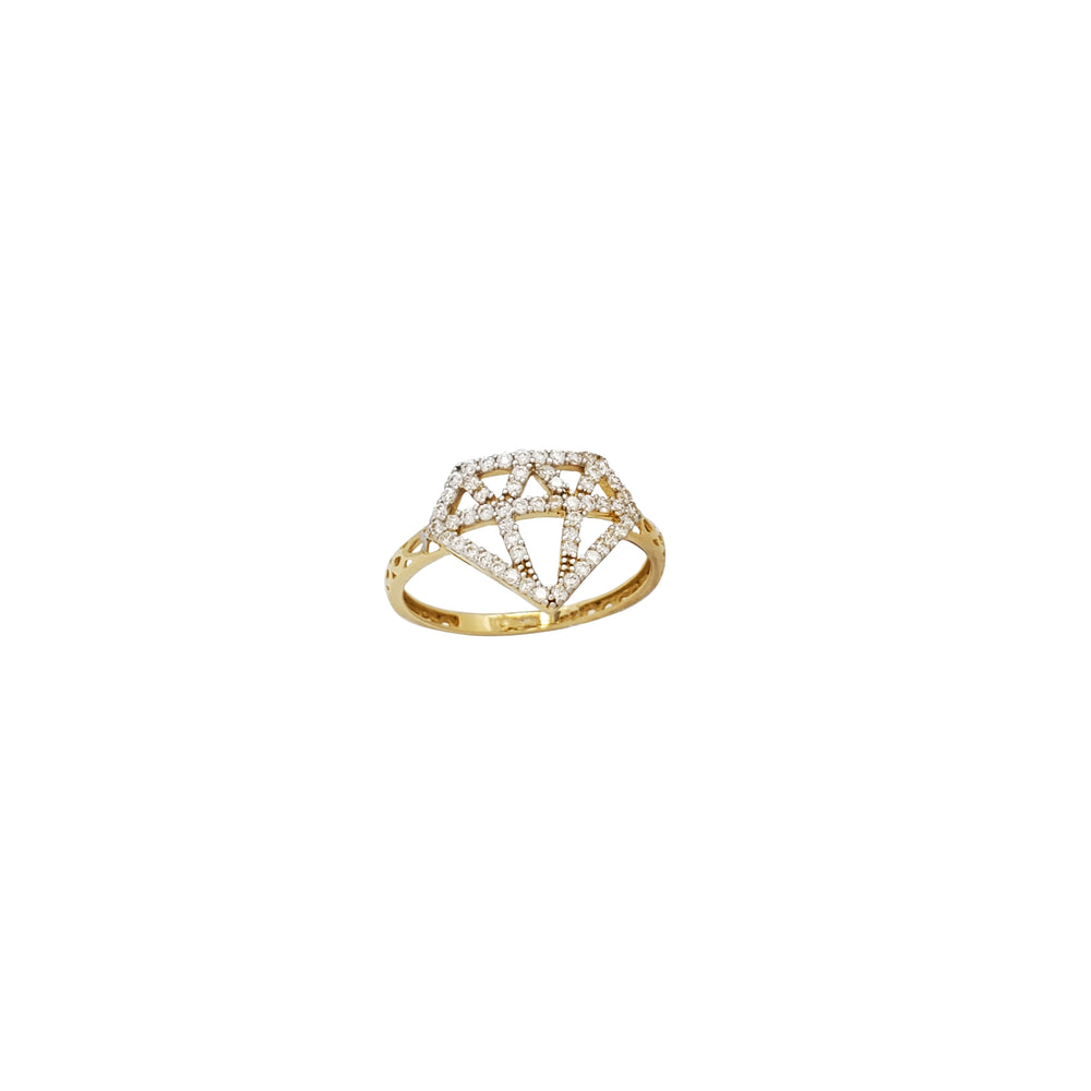 Zirconia  Vector Lady Ring (14k)