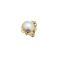 Apple Pearl Diamond Ring (14K)