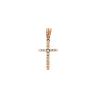 Rose Gold VS Diamond Cross Pendant (14K)