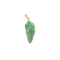 Leaf Jade Pendant (14K)