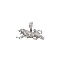 Cubic Zirconia Leopard Pendant (Silver)
