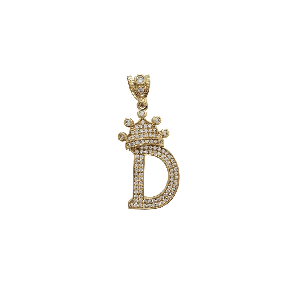 [1.5 inch] Crown Letter Pendant (14K)
