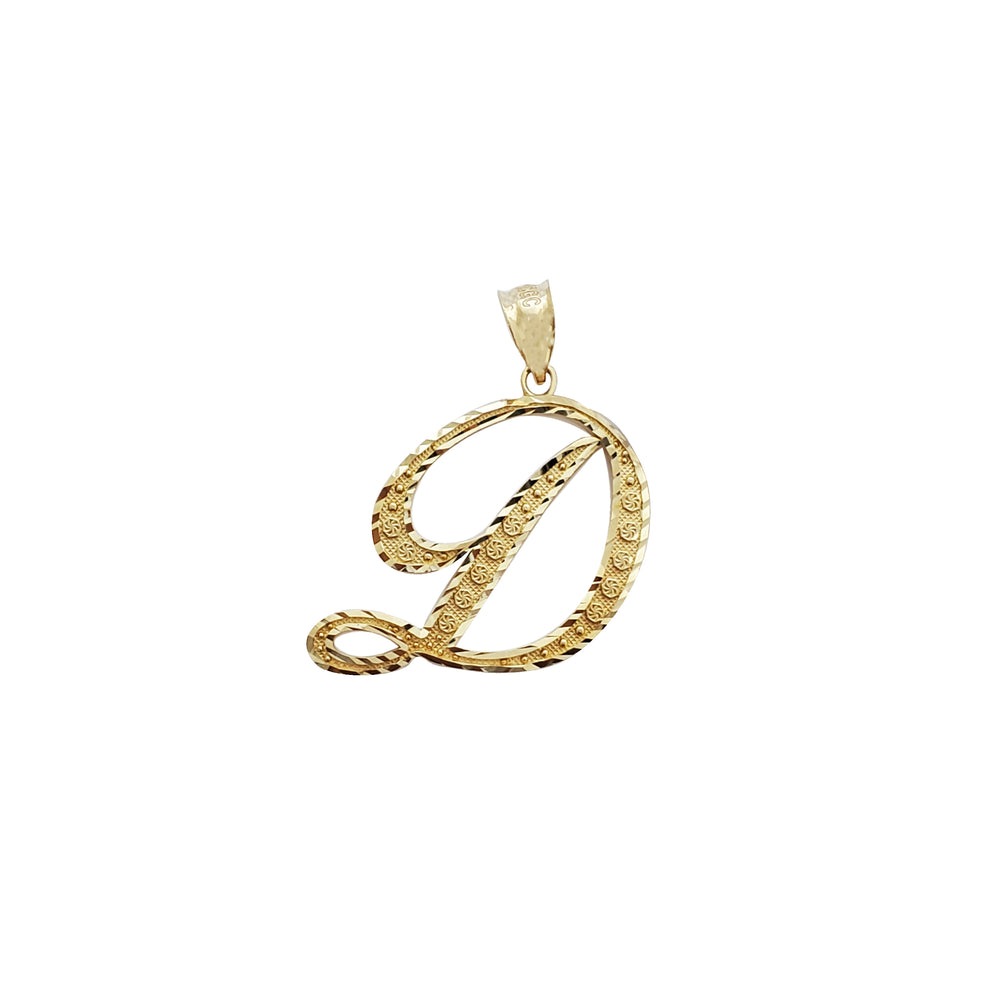 Initial Letter D Pendant (14k)