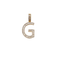 Baguette & Round Diamond Initial Letters (14K)