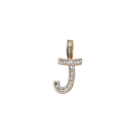 Baguette & Round Diamond Initial Letters (14K)