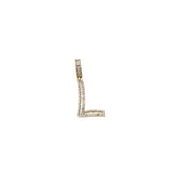 Baguette & Round Diamond Initial Letters (14K)