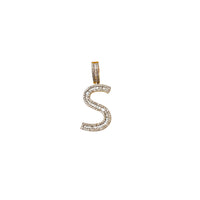Baguette & Round Diamond Initial Letters (14K)