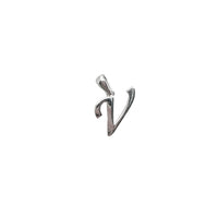 [Plain] Initial/Letter Pendant (Silver)