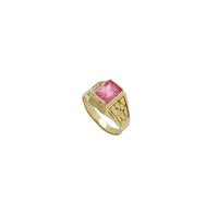Nugget Birthstone Cz Ring (10K)