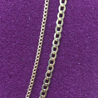 მსუბუქი მსუბუქი ბინა ლინკი კუბის ჯაჭვი 14K - Popular Jewelry