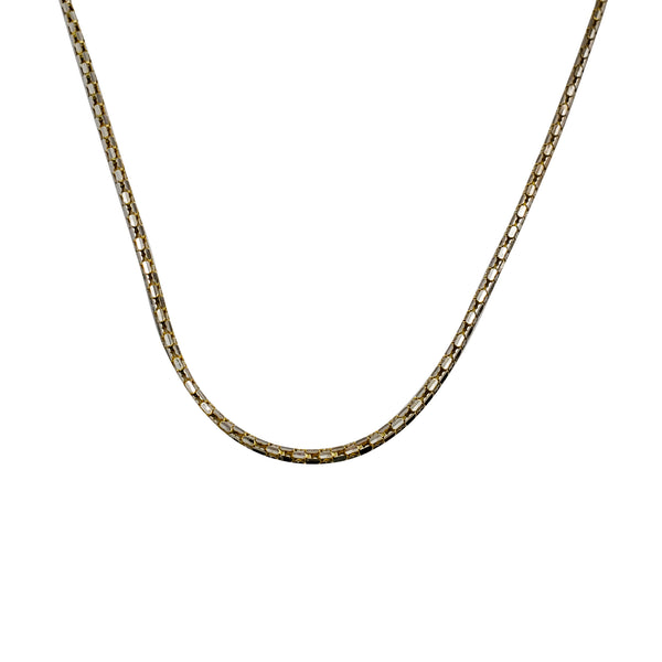 [Lightweight] Two-tone Round Franco Chain (14K)