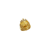 Gyémánt oroszlánfejű gyűrű (14K)