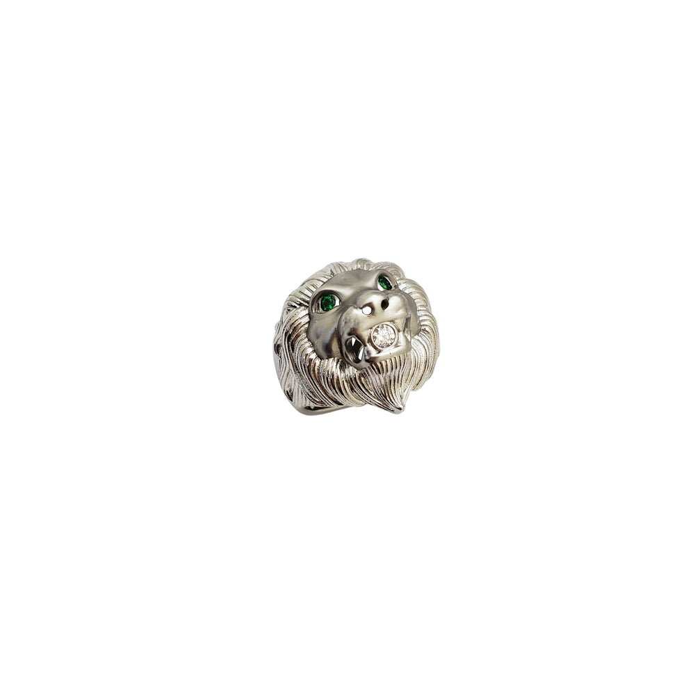Lion Head Ring (Silver)