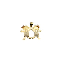 Two Little Girl Pendant (14K)