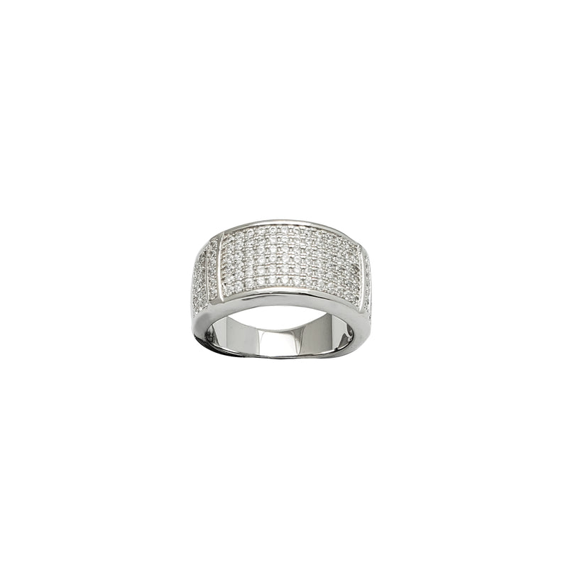 Iced-Out Wedding Ring (Silver)